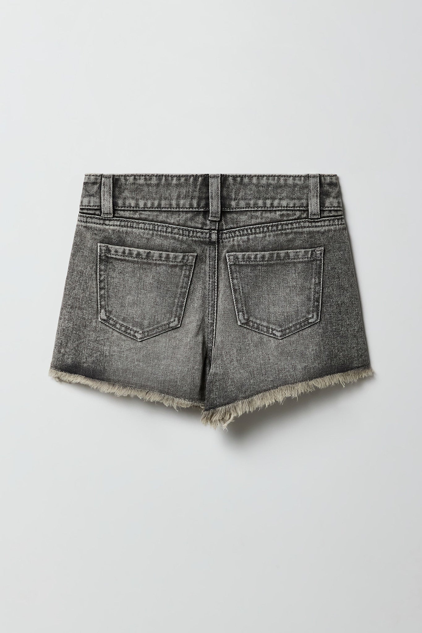 Girls Ripped High-Rise Denim Short