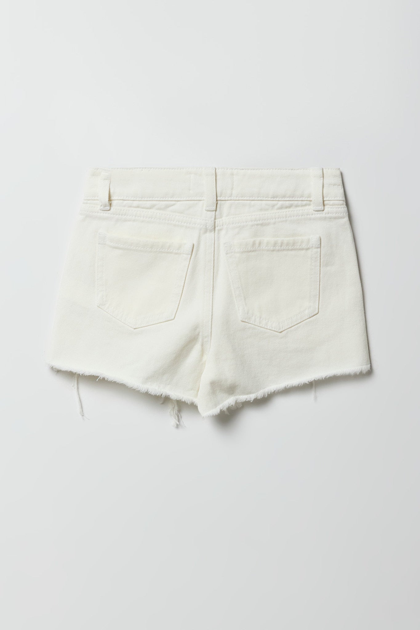 Girls Ripped High-Rise Denim Short