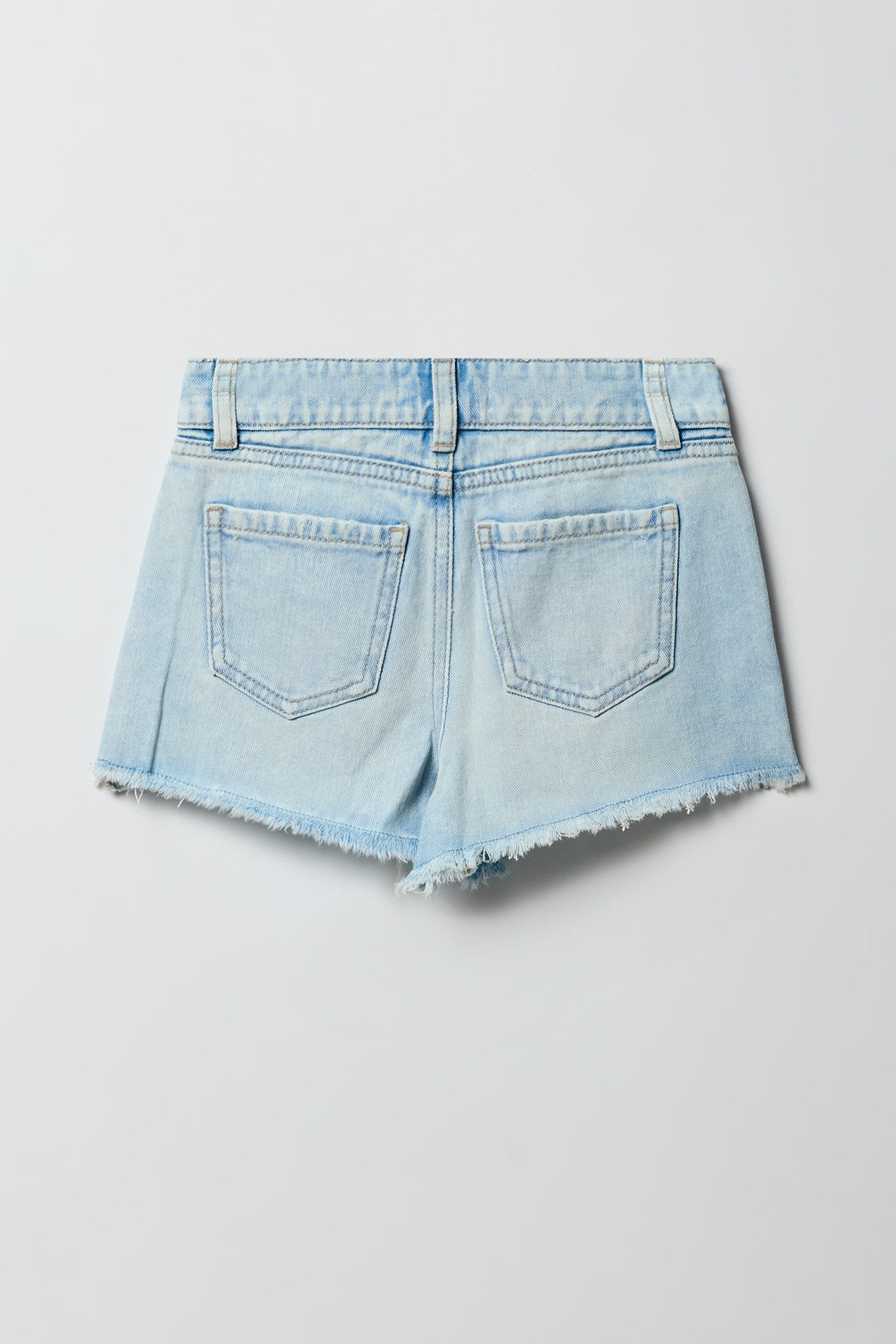 Girls Ripped High-Rise Denim Short