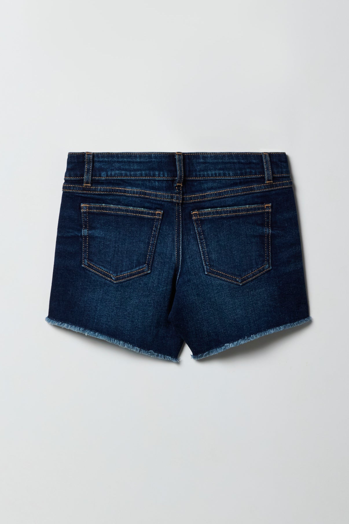 Girls Low Rise Denim Midi Short