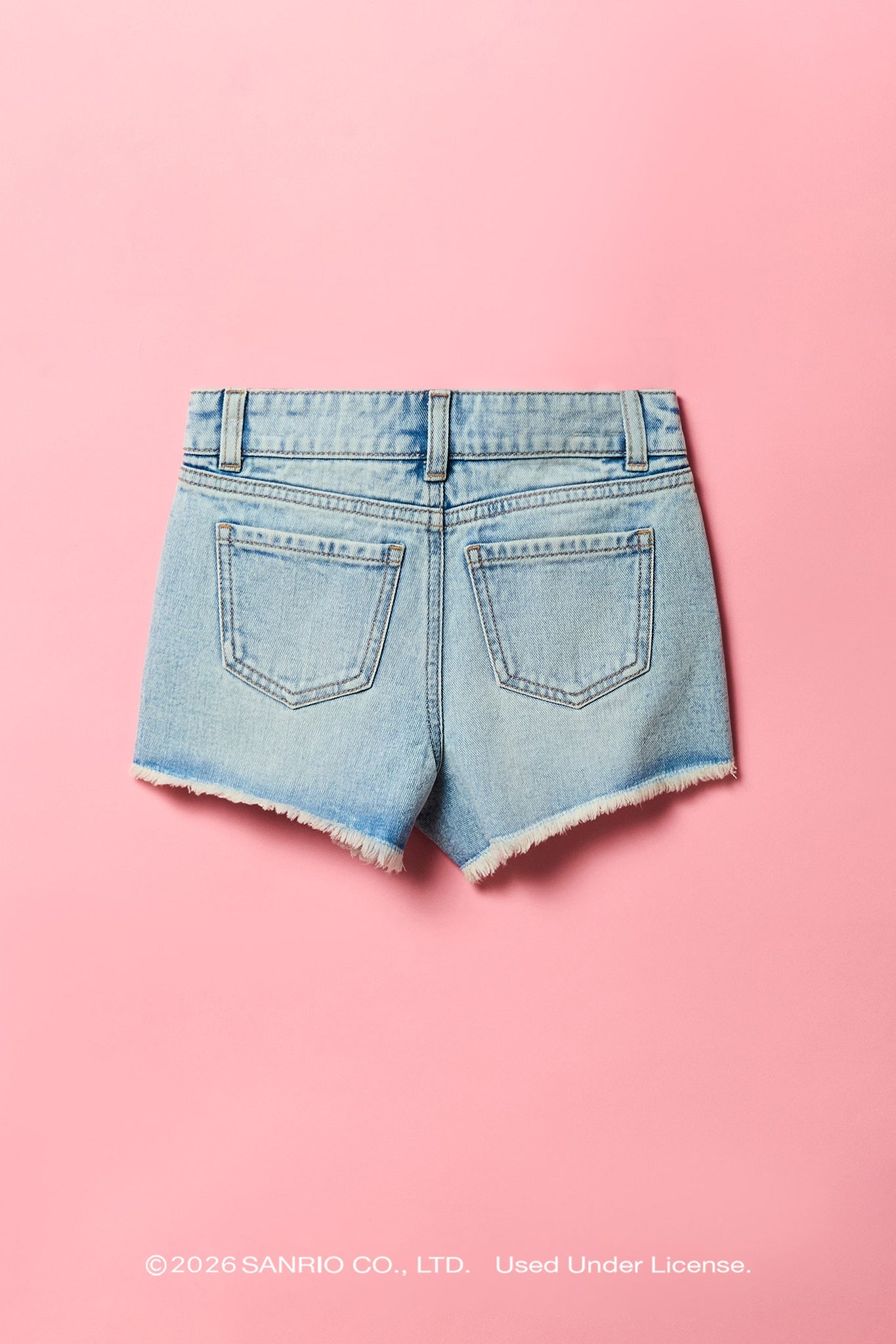 Cinnamoroll™ Girls Embroidered High Rise Denim Short