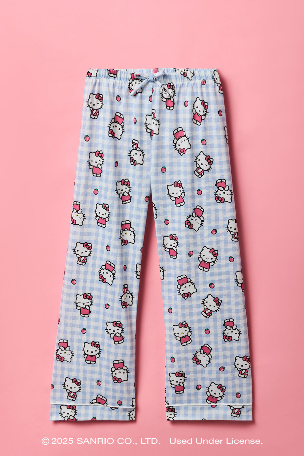 Hello Kitty® Girls Button-Up Top & Pant Pajama Set