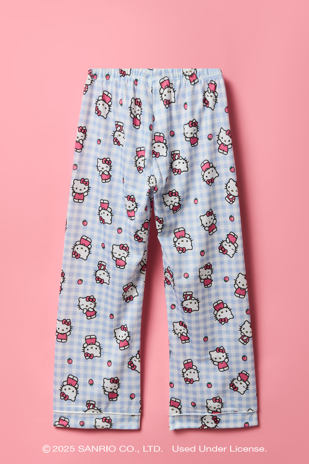 Hello Kitty® Girls Button-Up Top & Pant Pajama Set