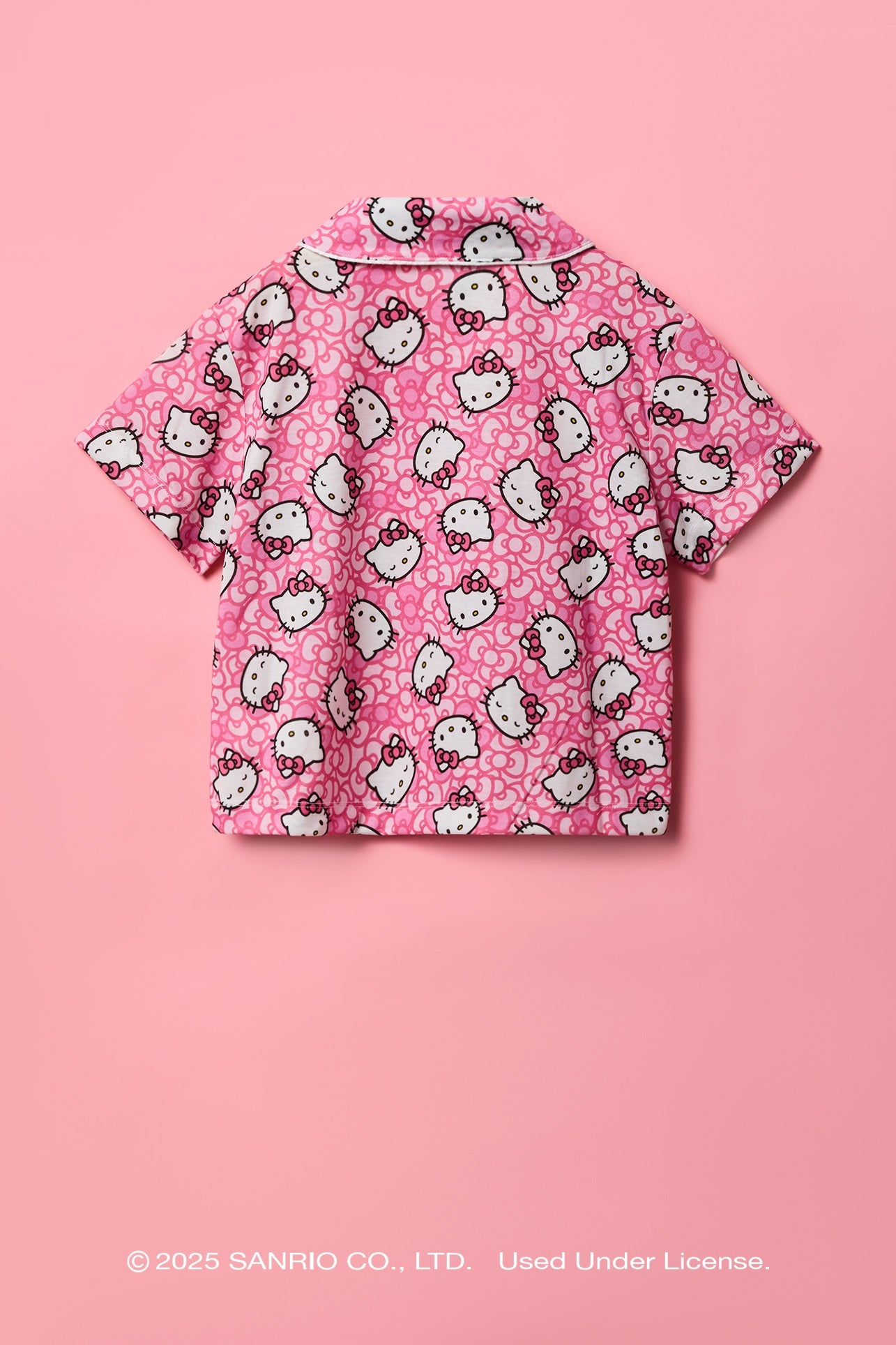 Hello Kitty® Girls Button-Up Top & Pant Pajama Set