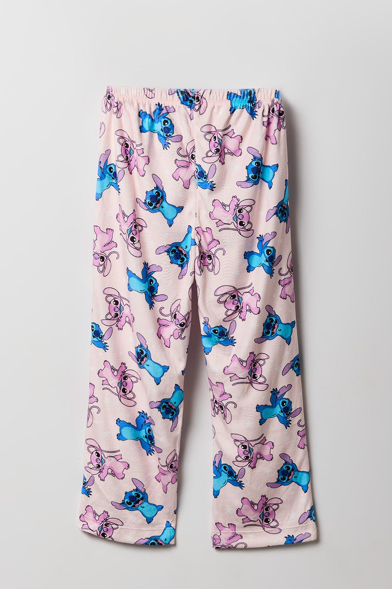 Girls Stitch Print Plush Pajama Pant
