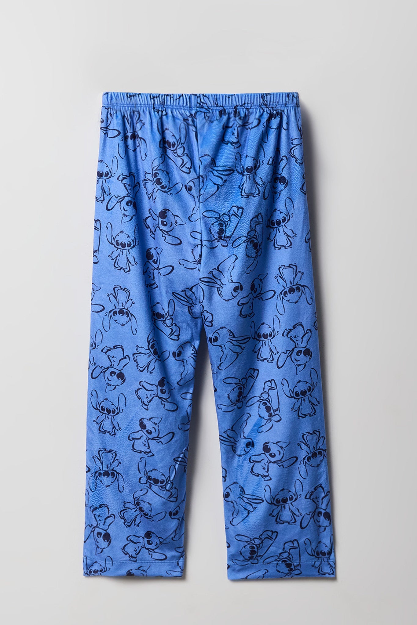 Girls Stitch Print Plush Pajama Pant