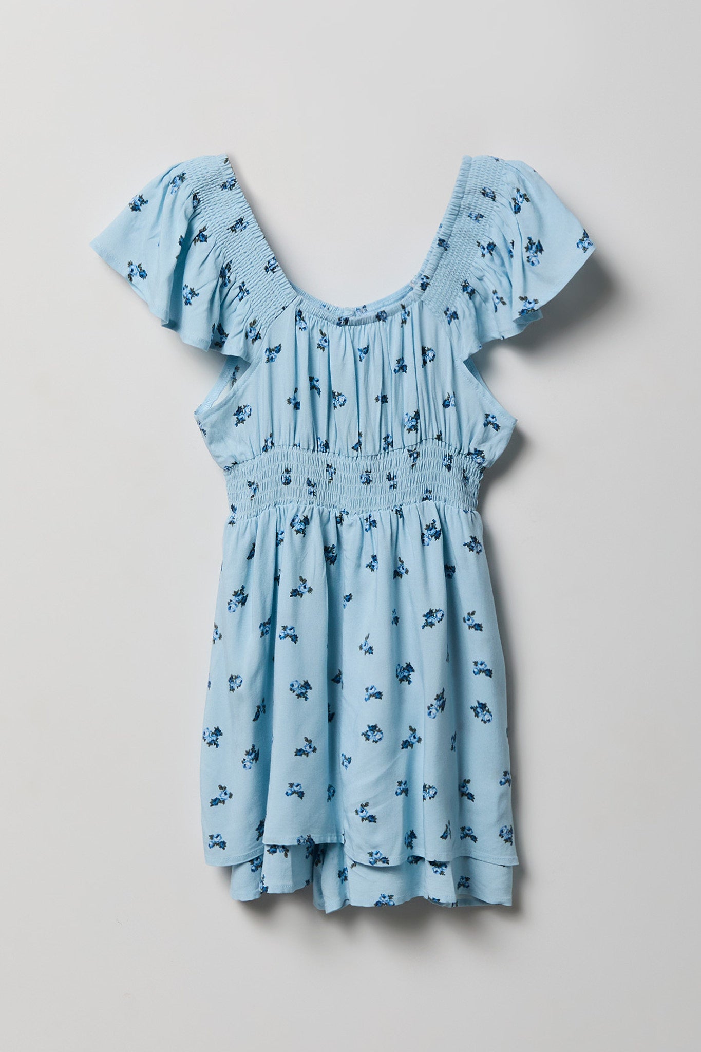 Girls Smocked Waist Romper