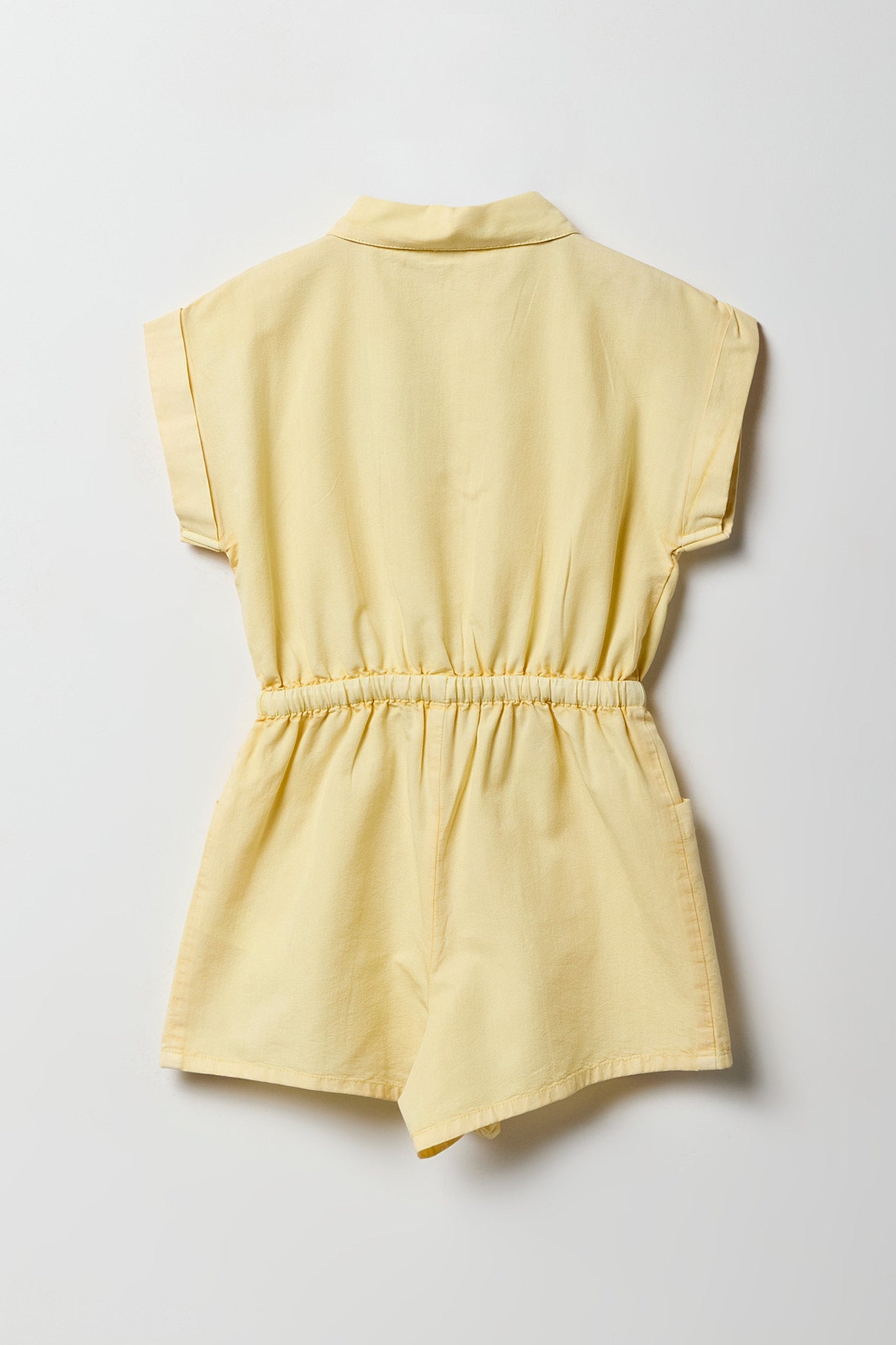 Girls Chambray Button-Up Romper