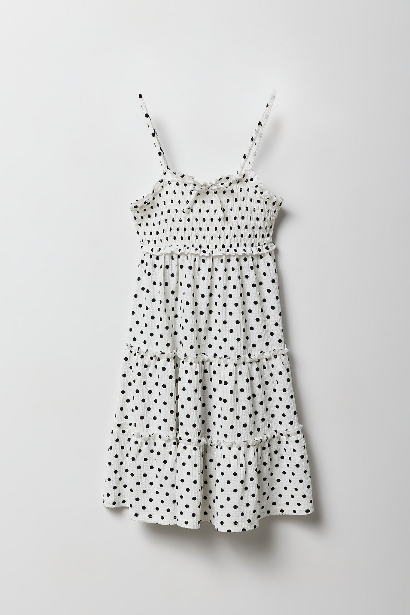 Girls Textured Tiered Dress