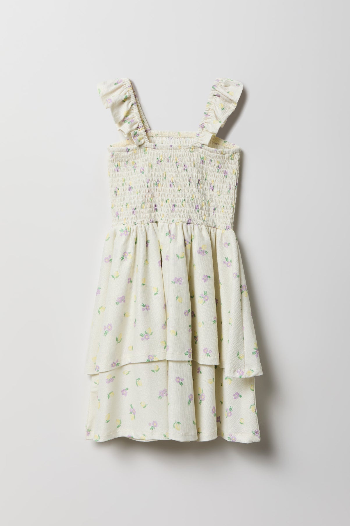 Girls Smocked Tiered Dress