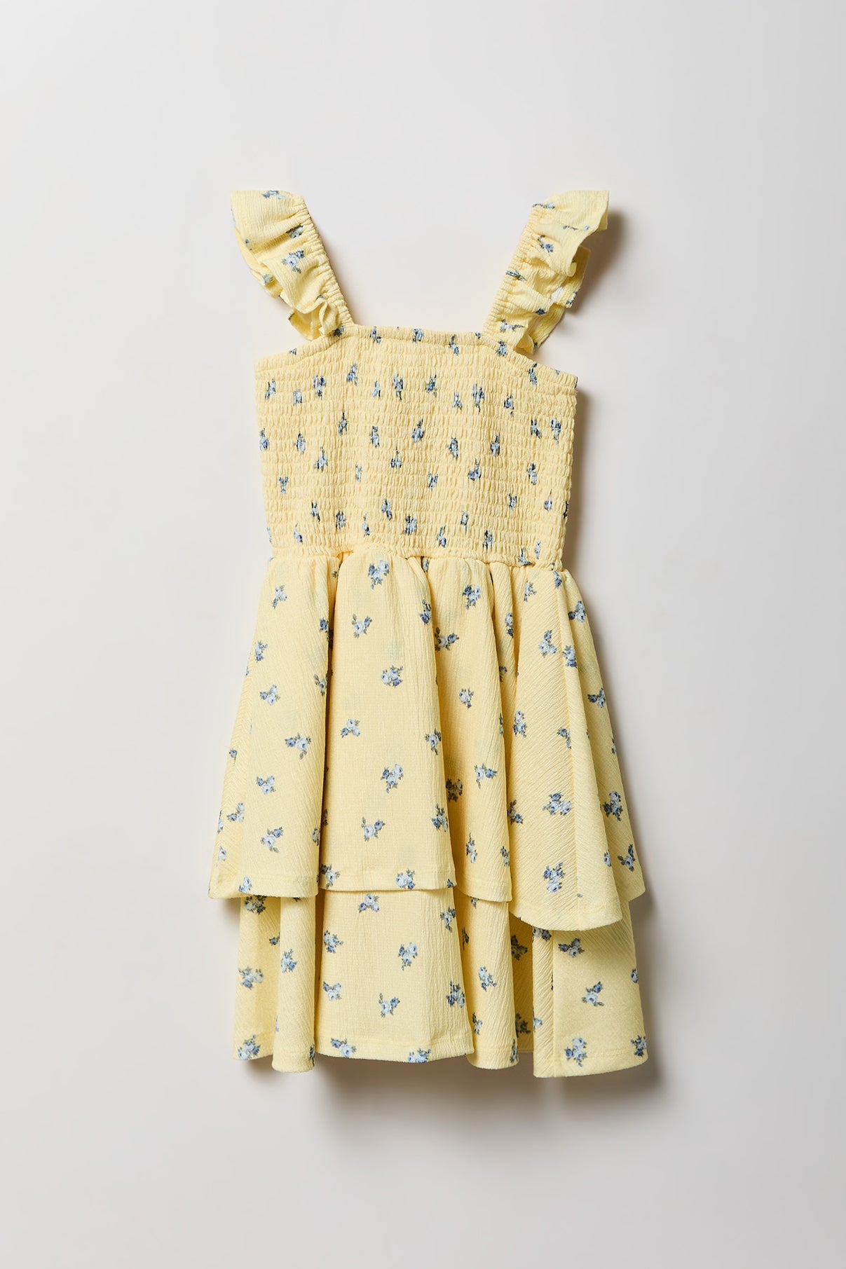 Girls Smocked Tiered Dress