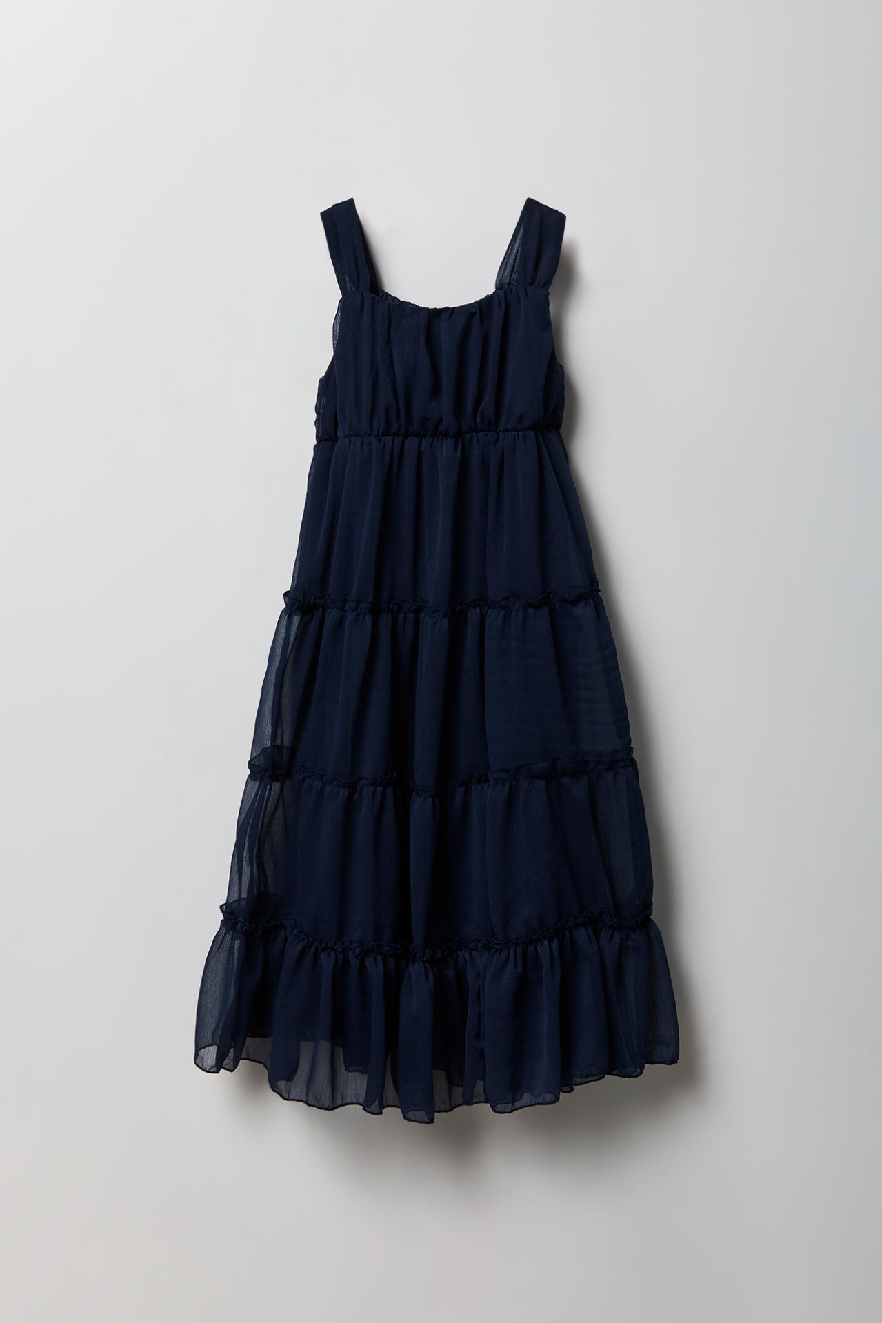 Girls Chiffon Tiered Maxi Dress