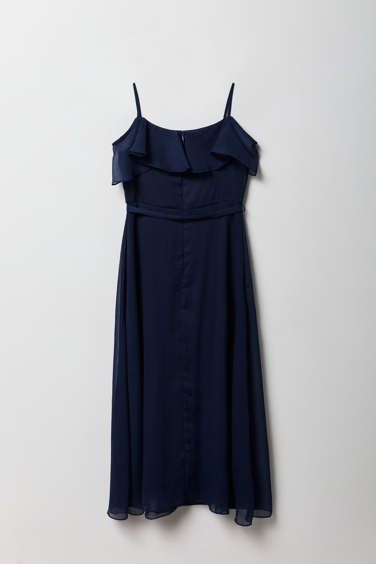 Girls Chiffon Cold Shoulder Maxi Wrap Dress