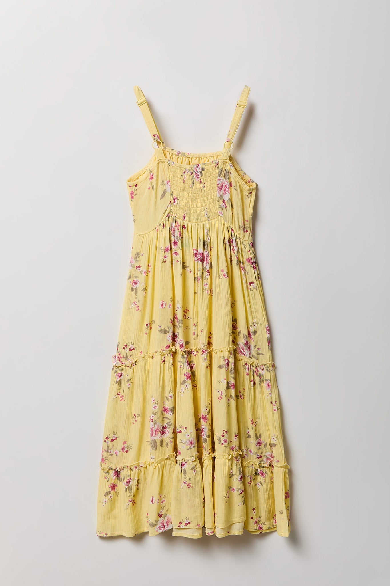Girls Smocked Tiered Dress