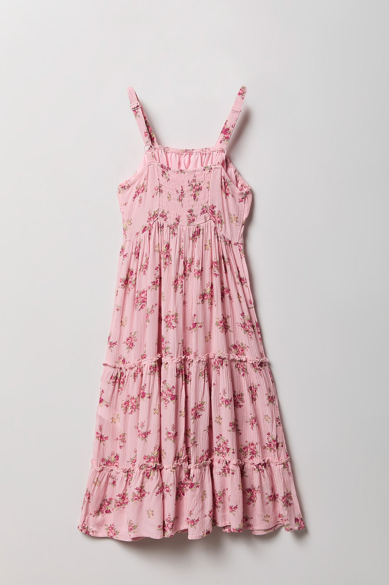 Girls Smocked Tiered Dress