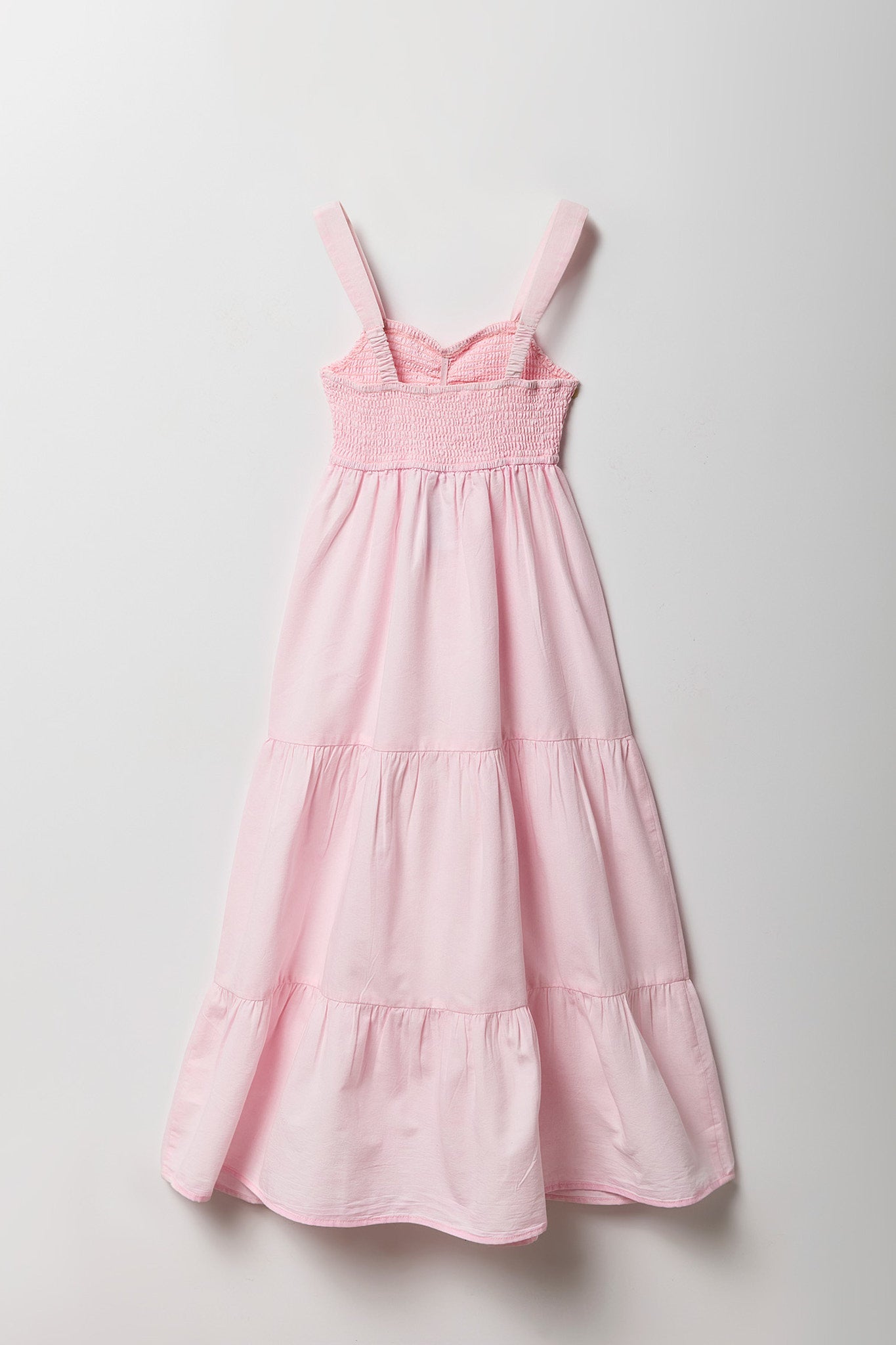 Girls Chambray Tiered Maxi Dress