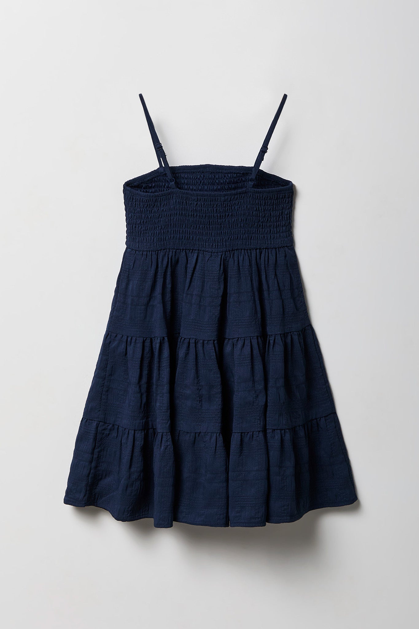 Girls Chiffon Smoked Tiered Dress