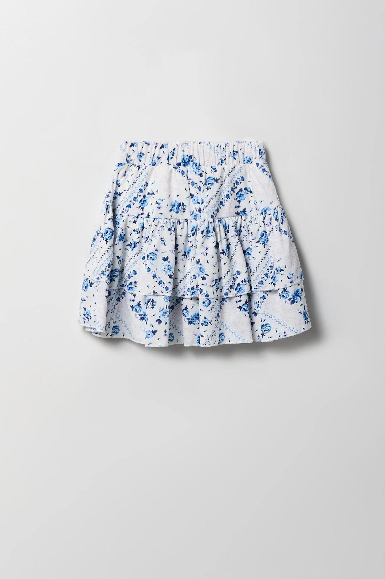 Girls Graphic T-Shirt & Tiered Skort Set