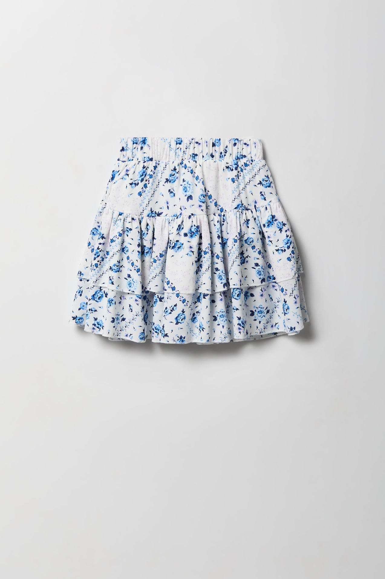 Girls Graphic T-Shirt & Tiered Skort Set