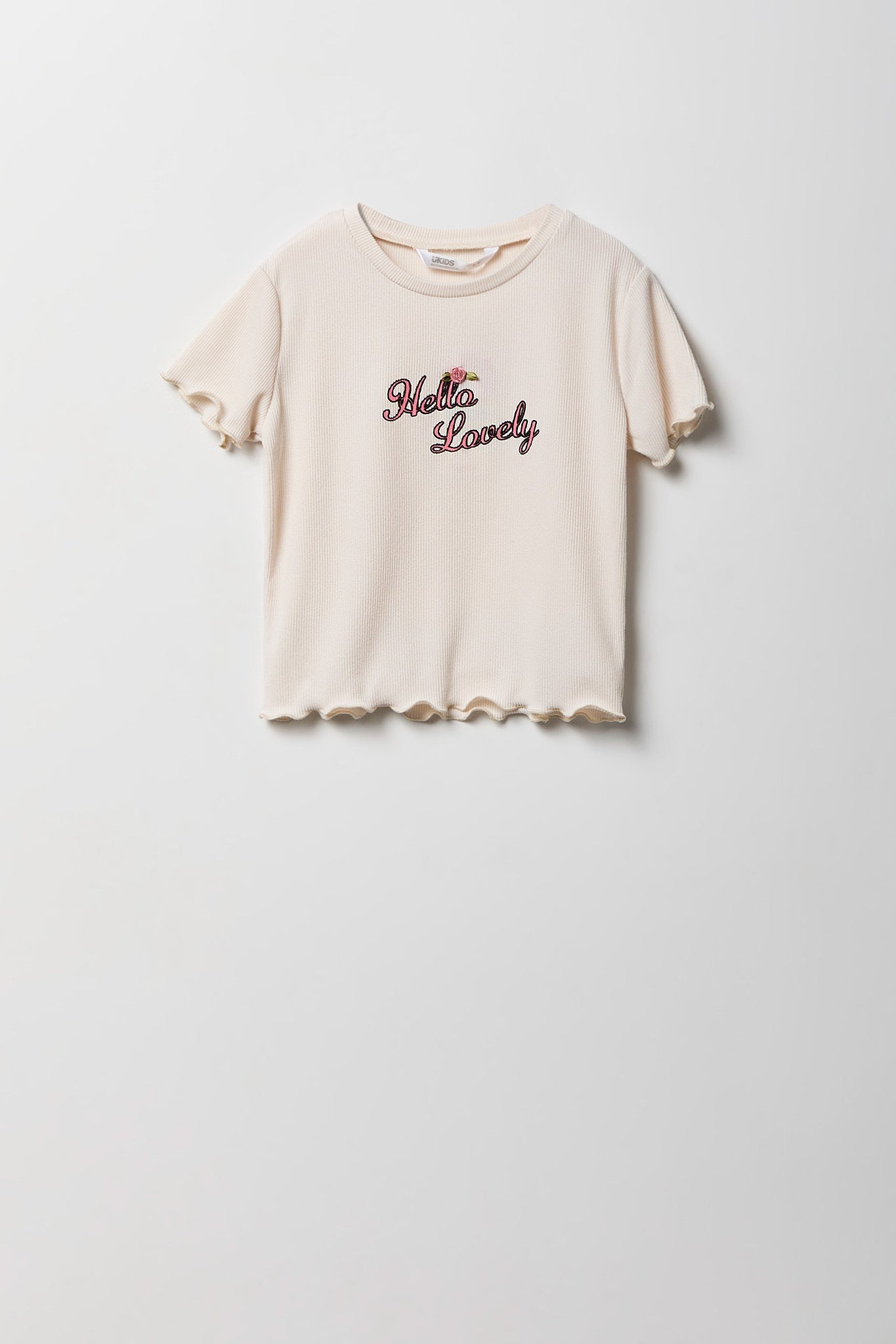 Girls Graphic T-Shirt & Tiered Skort Set