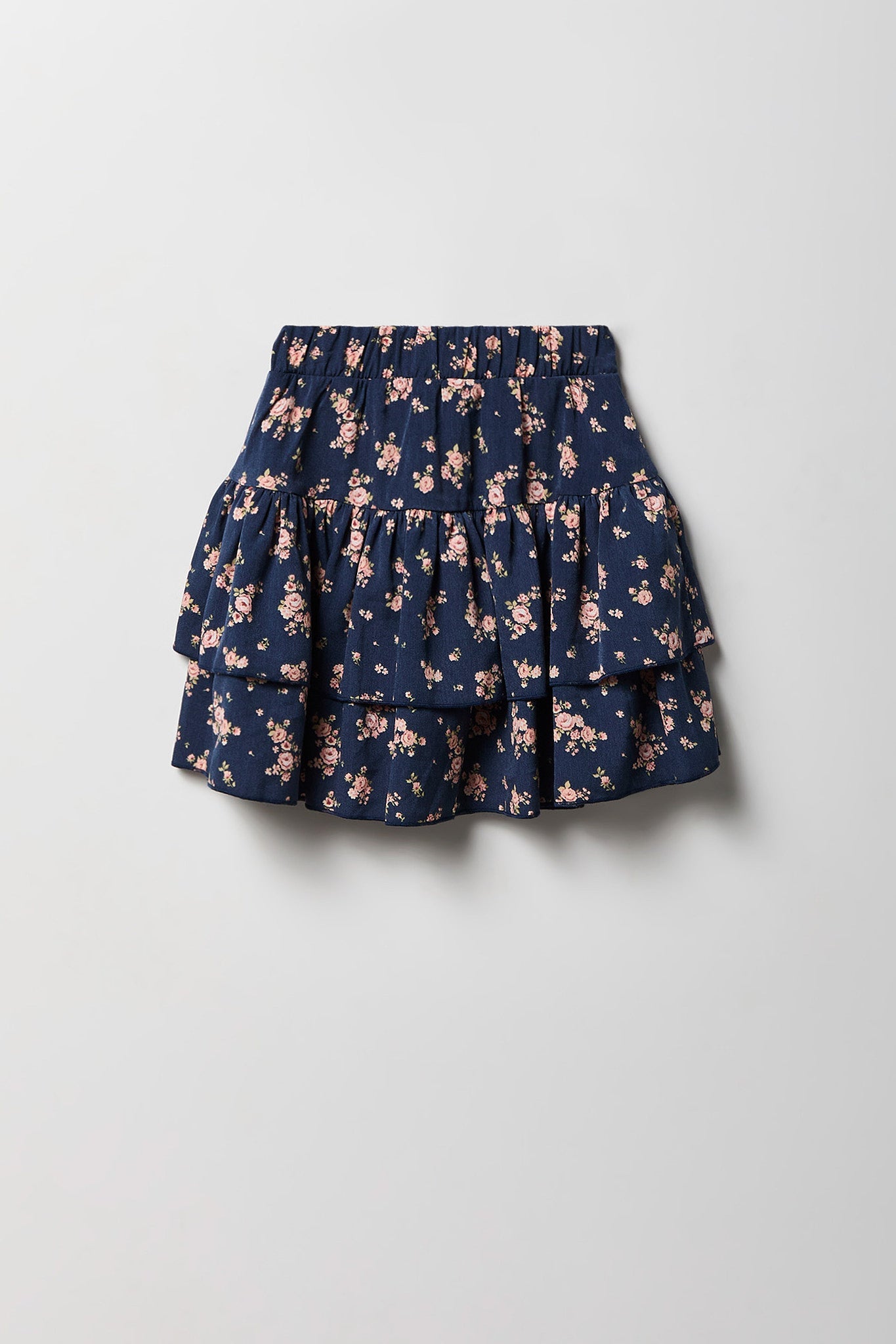 Girls Graphic T-Shirt & Tiered Skort Set