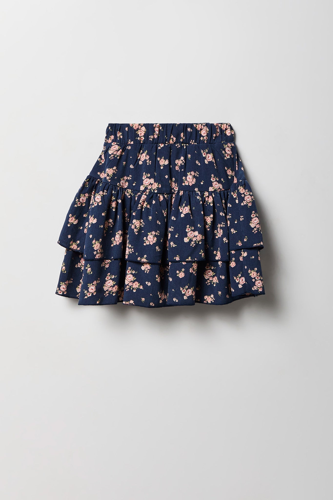 Girls Graphic T-Shirt & Tiered Skort Set