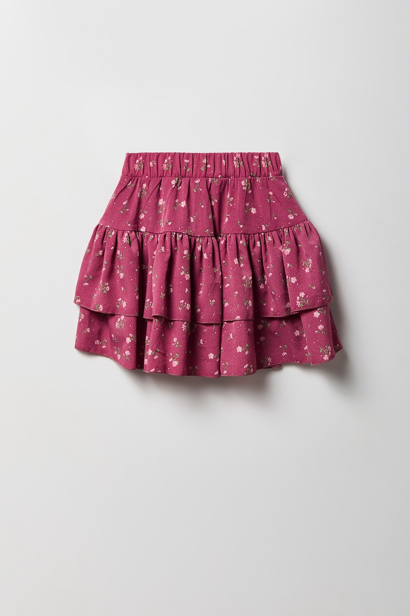 Girls Graphic T-Shirt & Tiered Skort Set