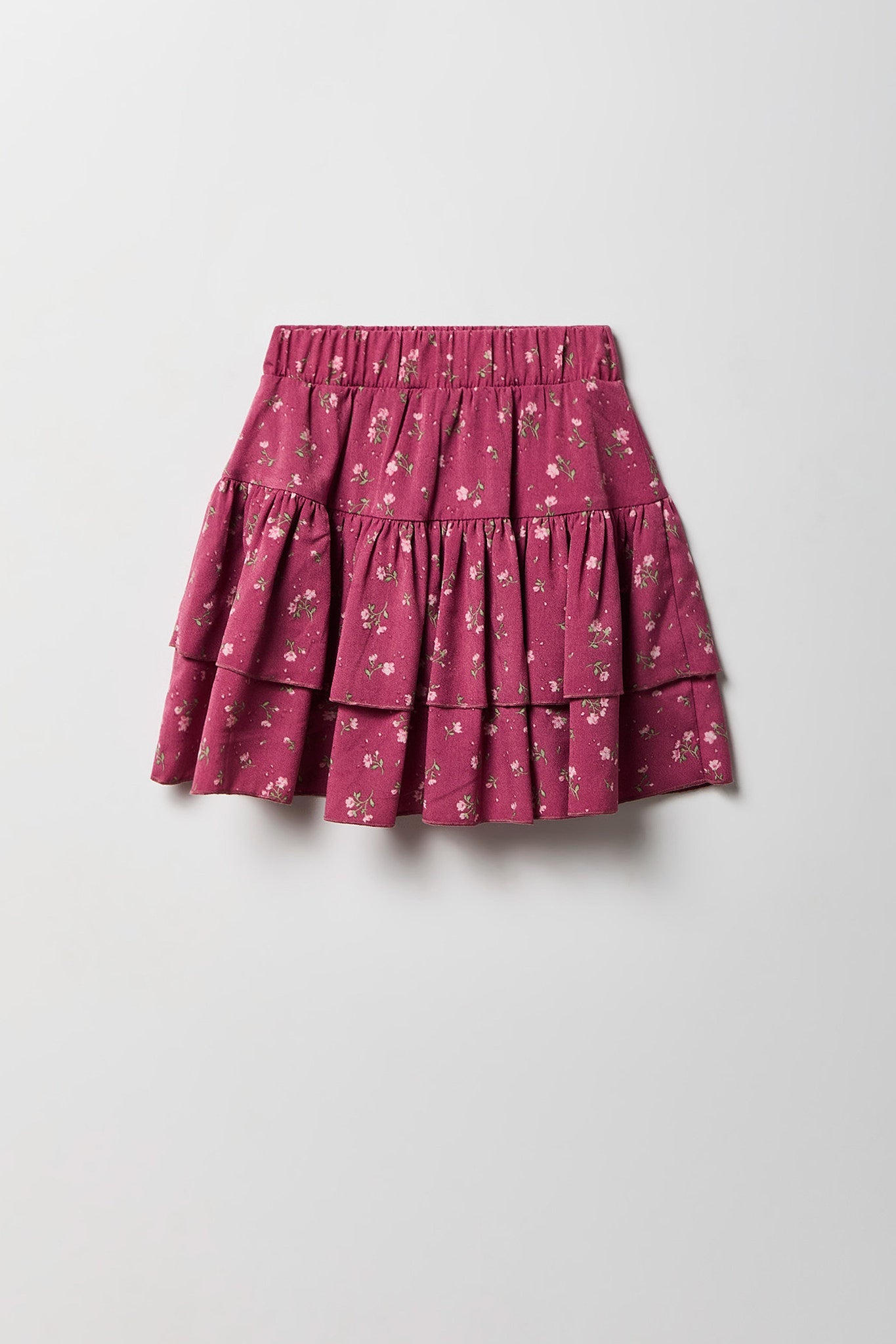 Girls Graphic T-Shirt & Tiered Skort Set