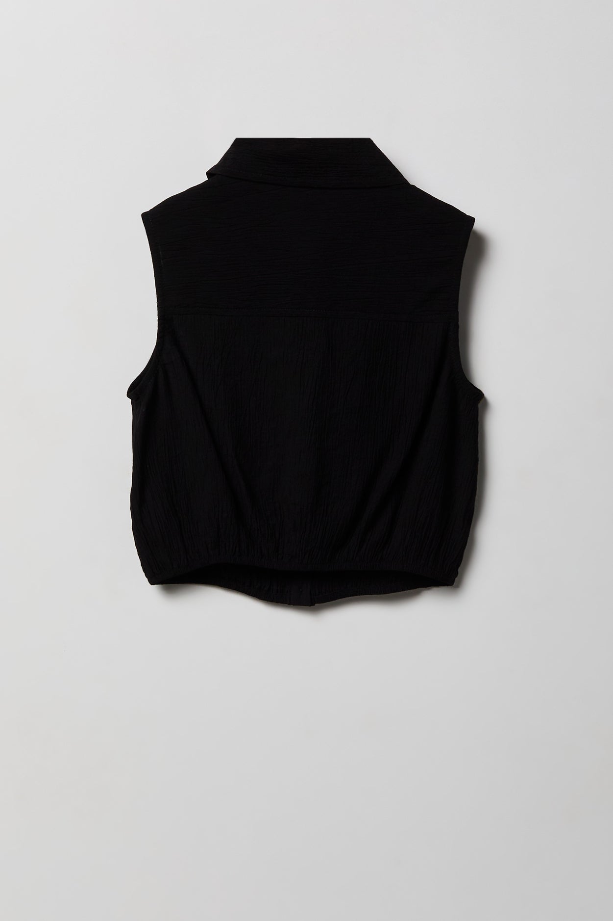 Girls Textured Button-Up Vest & Pant Set