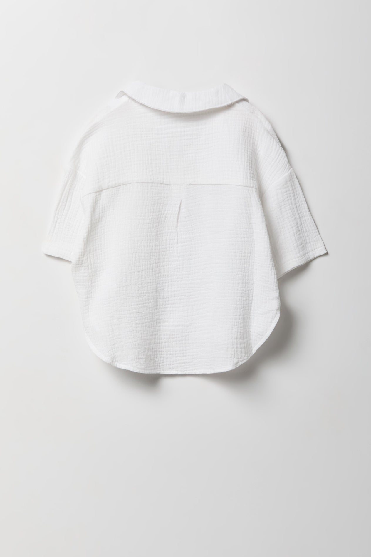 Girls Gauze Button-Up Top & Short Set