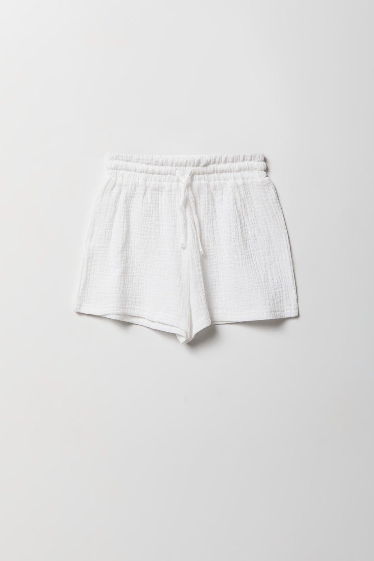 Girls Gauze Button-Up Top & Short Set