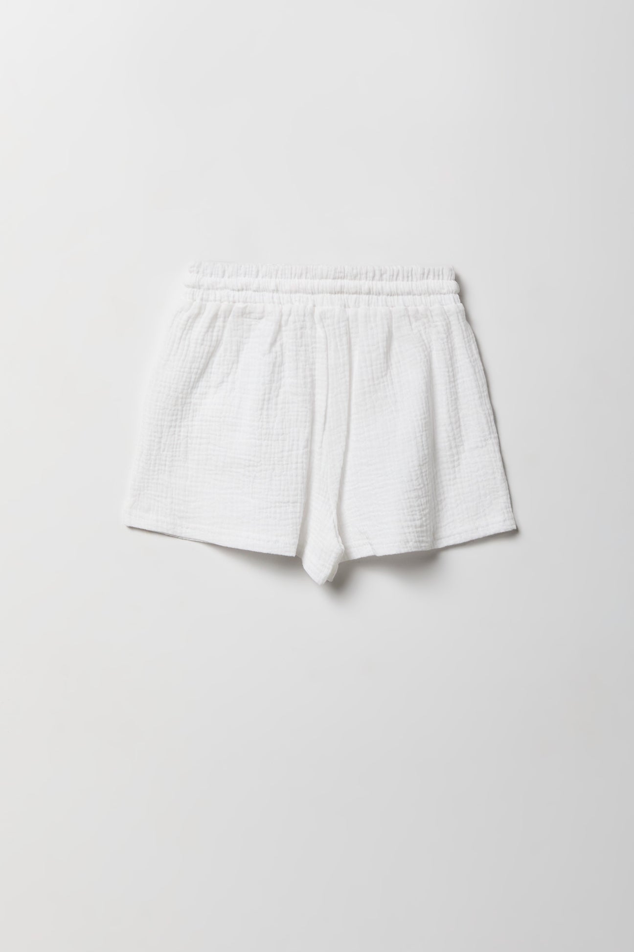 Girls Gauze Button-Up Top & Short Set