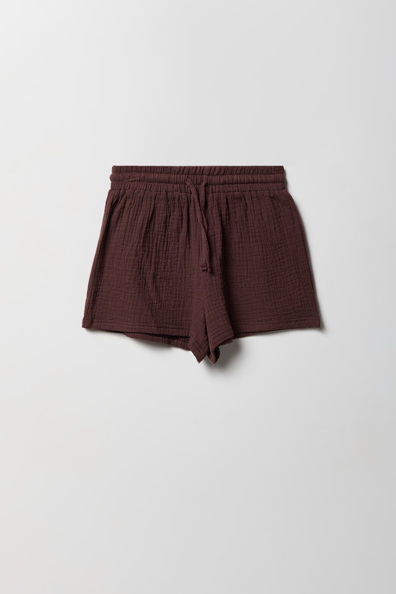 Girls Gauze Button-Up Top & Short Set