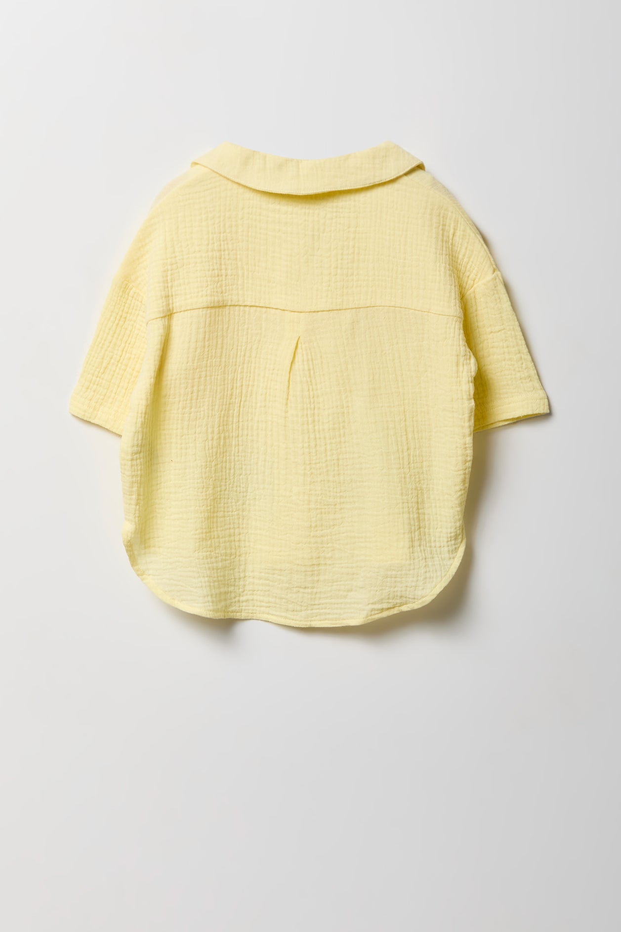 Girls Gauze Button-Up Top & Short Set