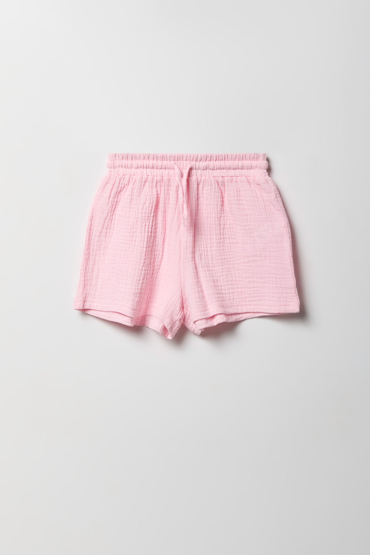 Girls Gauze Button-Up Top & Short Set