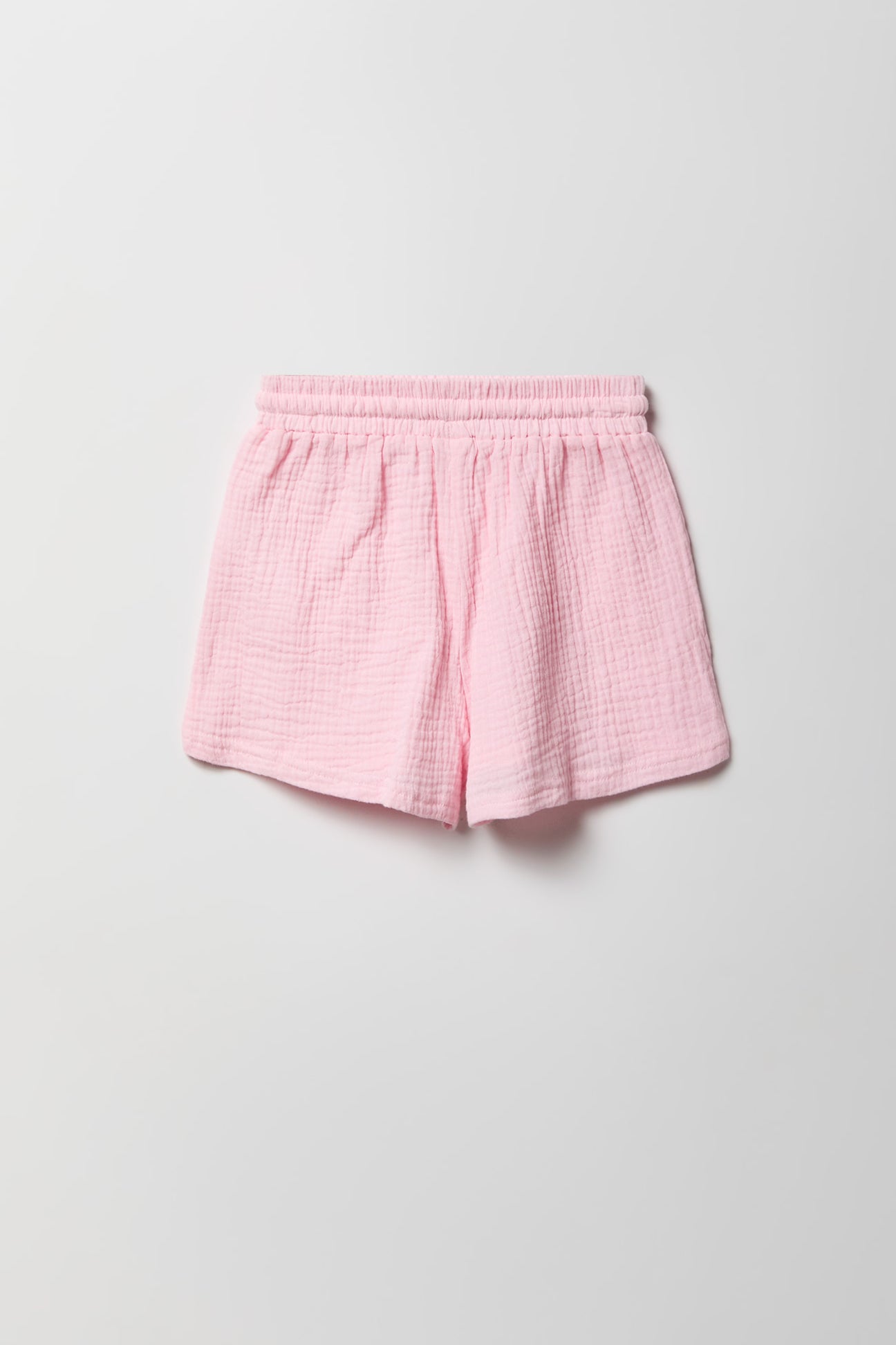 Girls Gauze Button-Up Top & Short Set