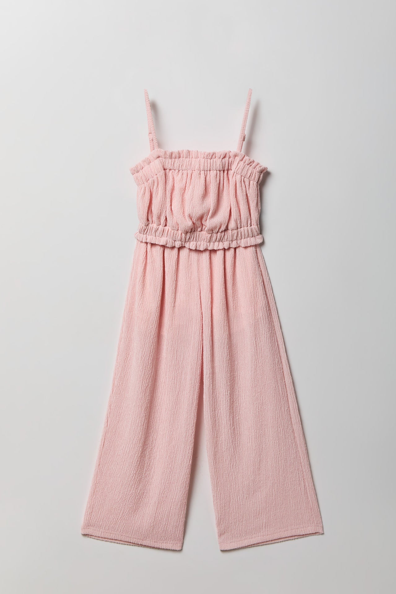 Girls Textured Tank & Pant Set