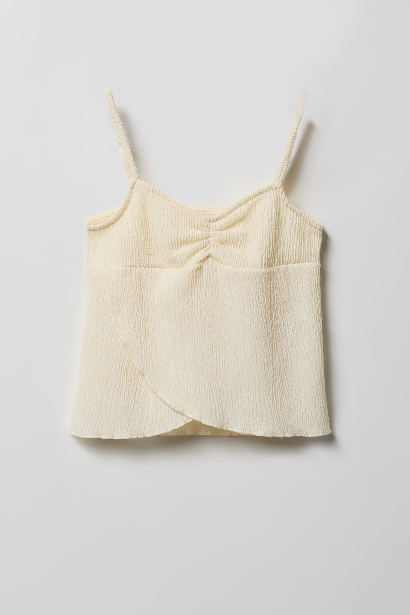 Girls Textured Tank & Skirt Set