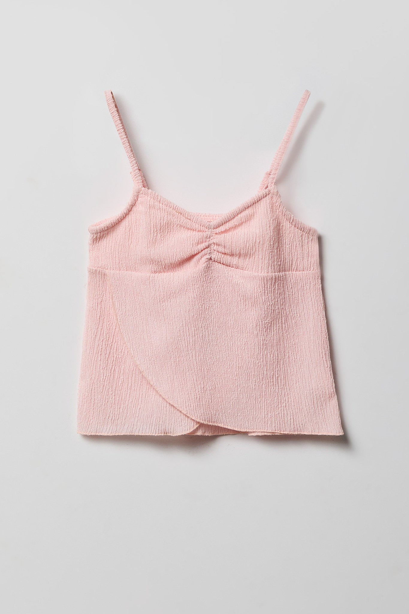 Girls Textured Tank & Skirt Set