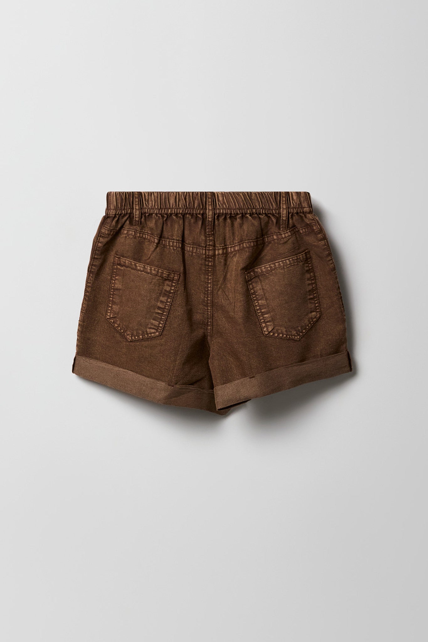 Elastic Waist Denim Short
