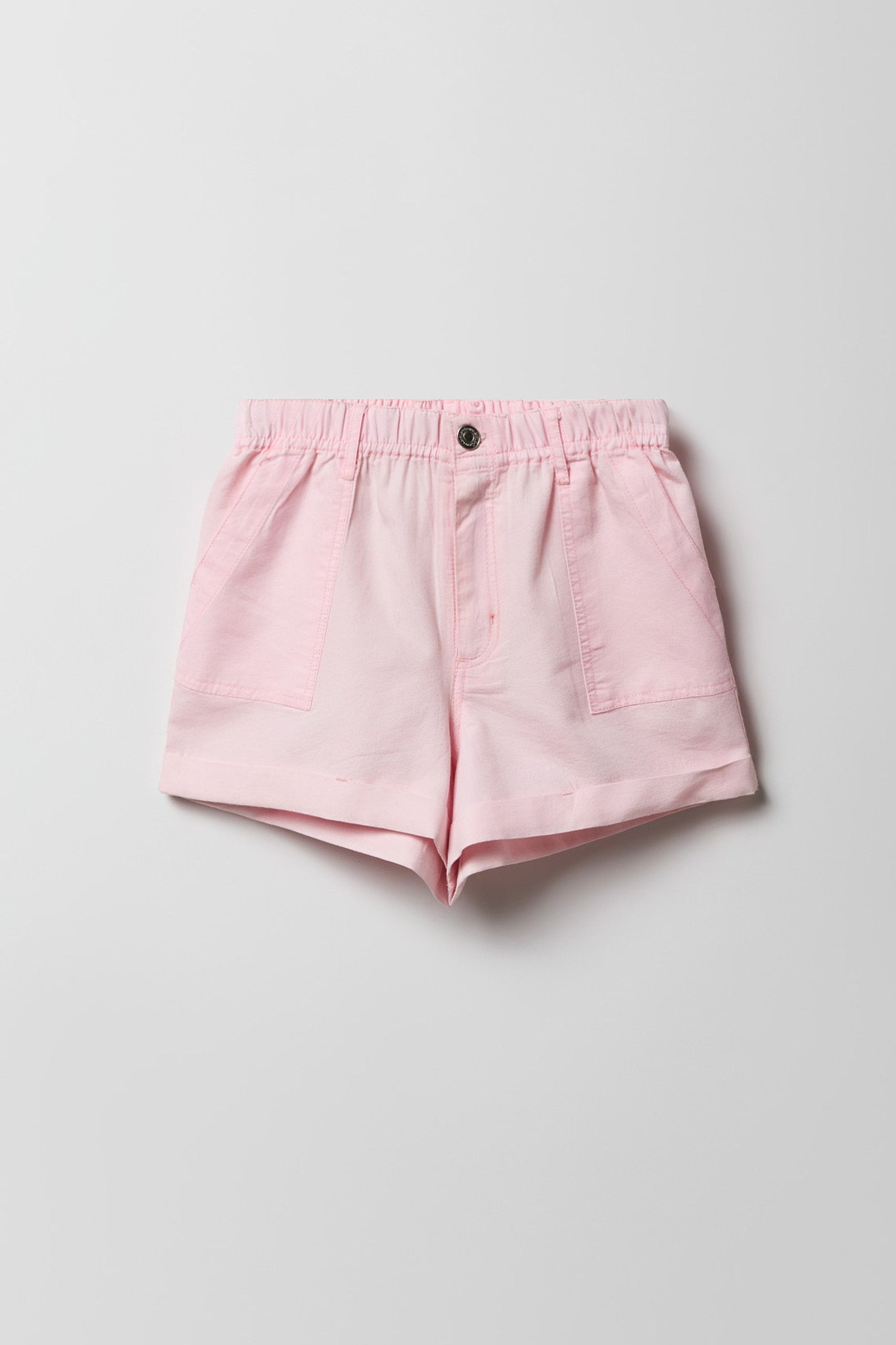 Elastic Waist Denim Short