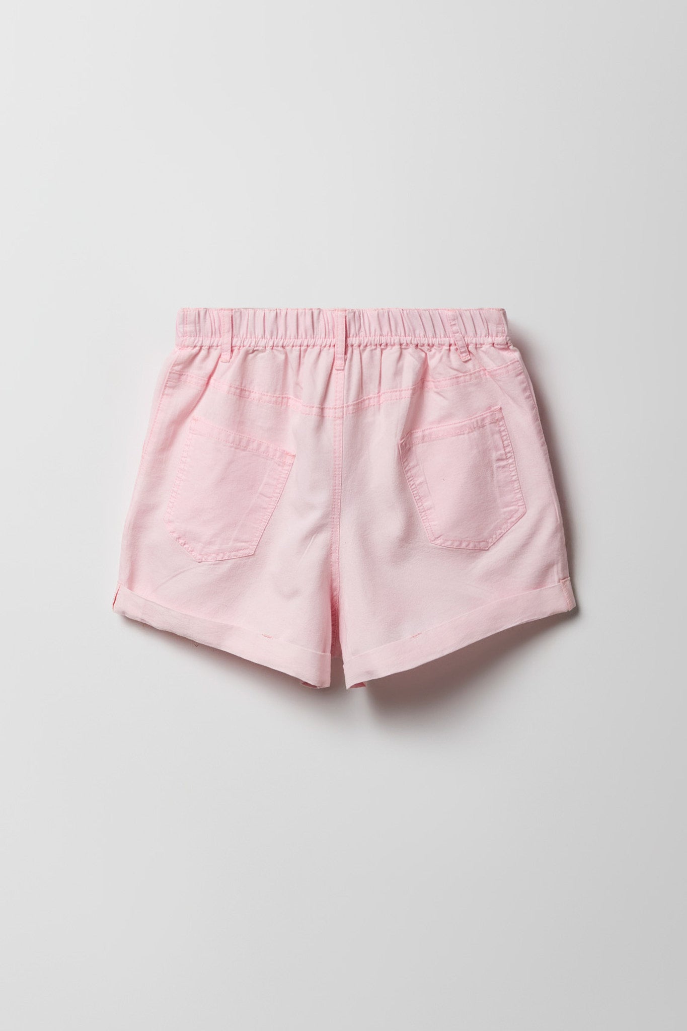 Elastic Waist Denim Short