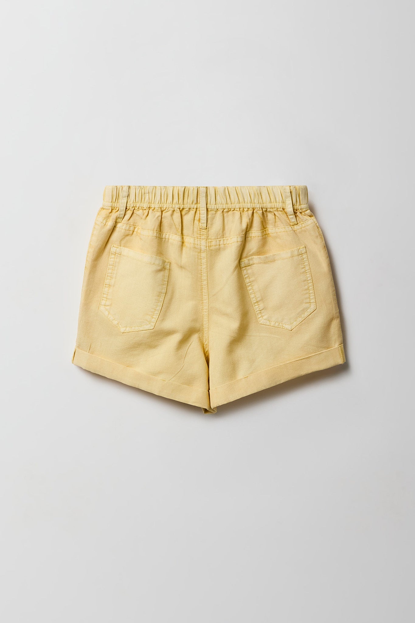 Elastic Waist Denim Short