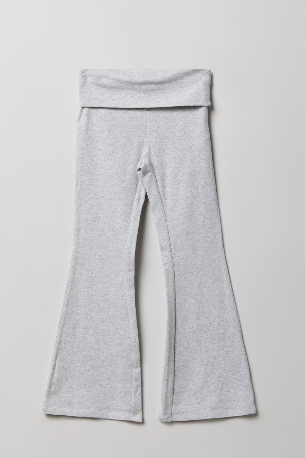 Girls Ribbed Foldover Flare Pant