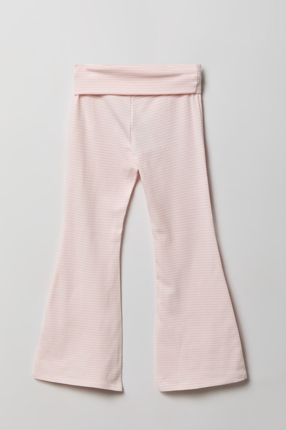 Girls Ribbed Foldover Flare Pant