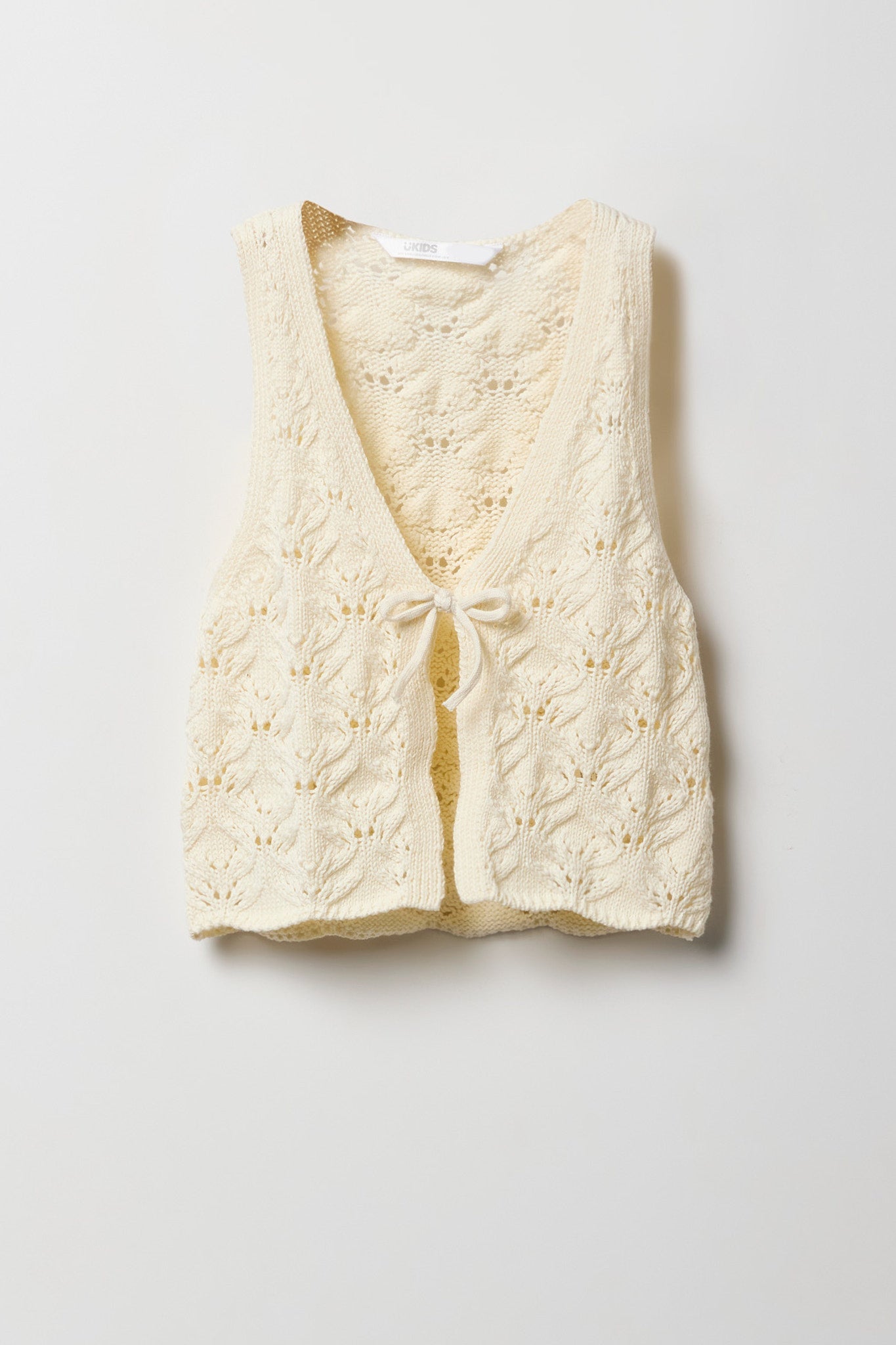 Girls Crochet Self-Tie Vest