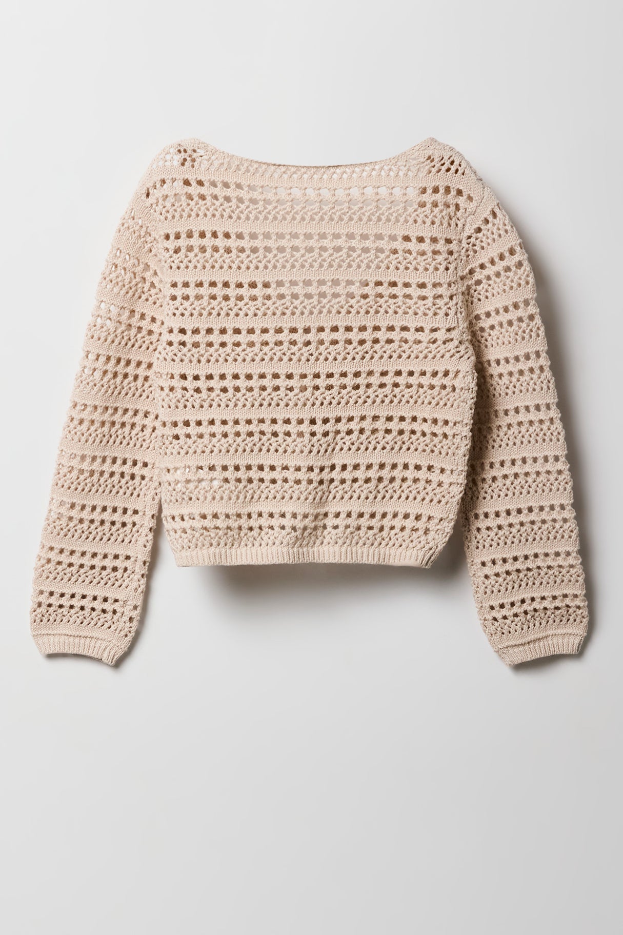 Girls Crochet Button-Up Cardigan