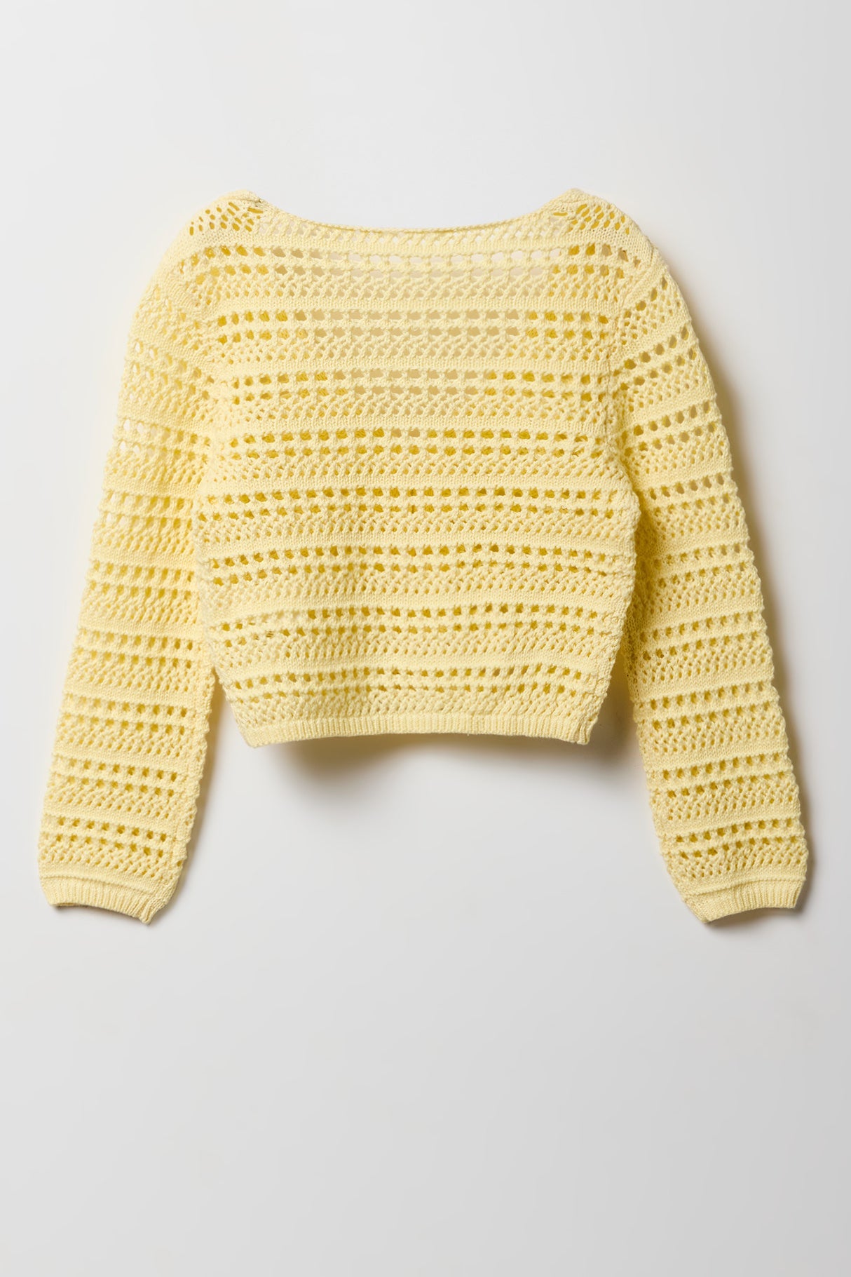 Girls Crochet Button-Up Cardigan
