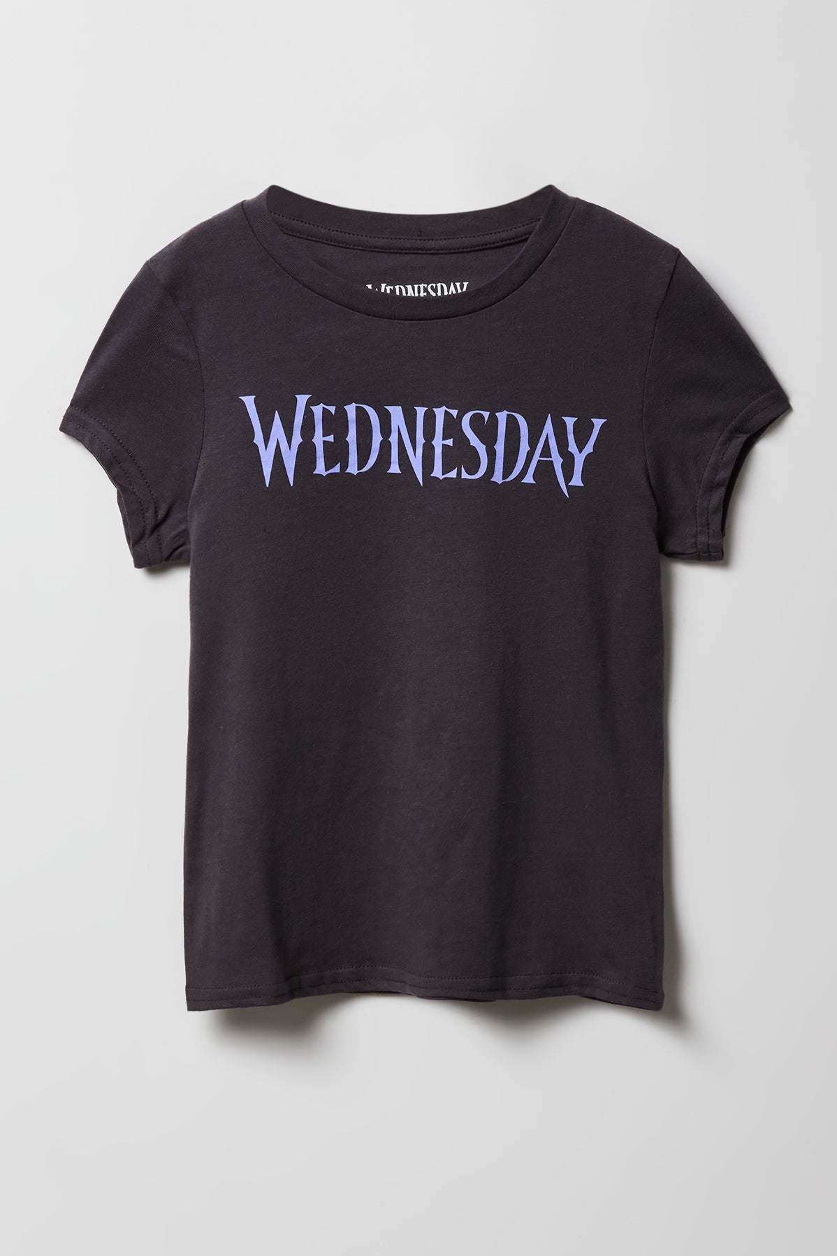 Girls Luxe Heavy Cotton Wednesday Graphic T-Shirt
