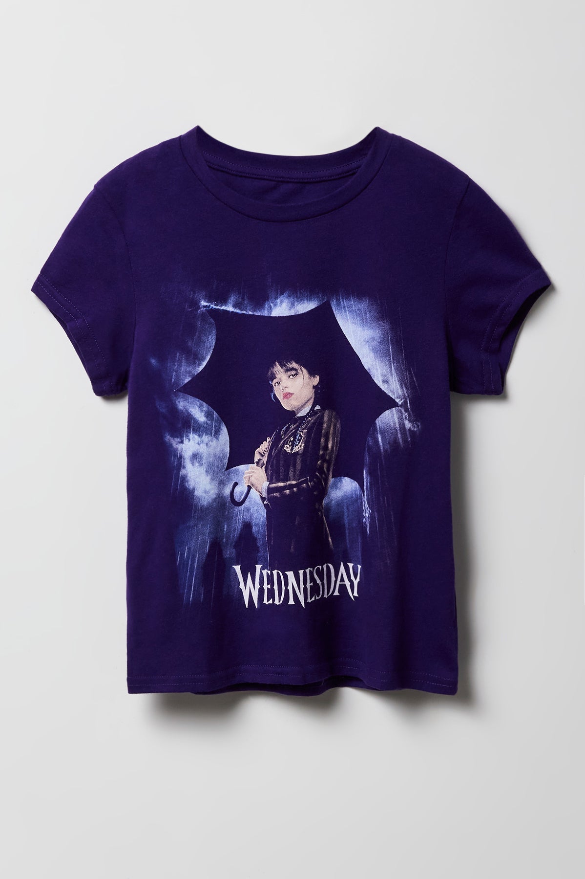 Girls Luxe Heavy Cotton Wednesday Graphic T-Shirt